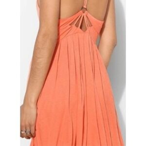Silence & Noise Strappy Light Orange Mini Sundress soft! Size L